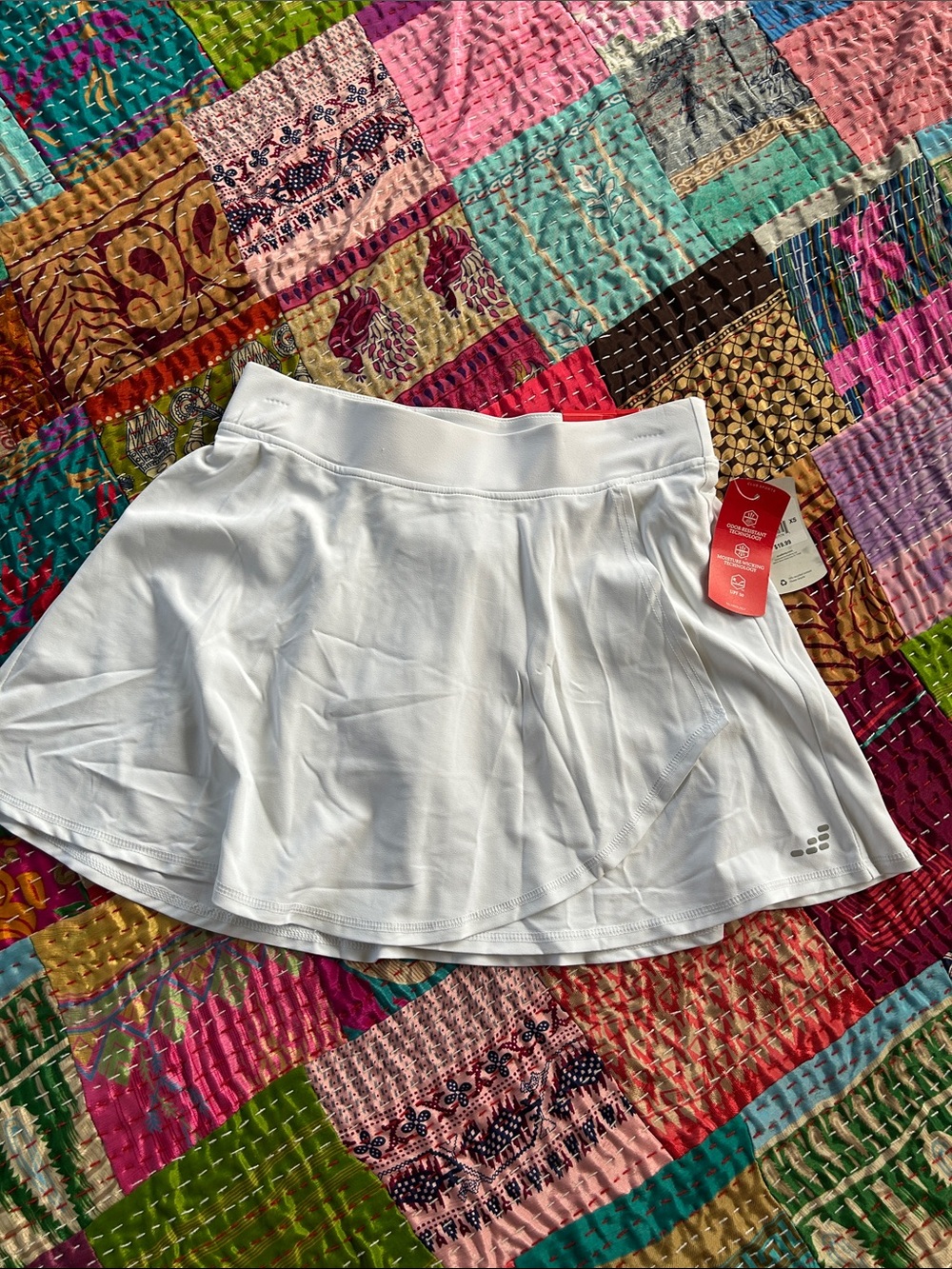 bcg White Circle Skater Athletic Skirt